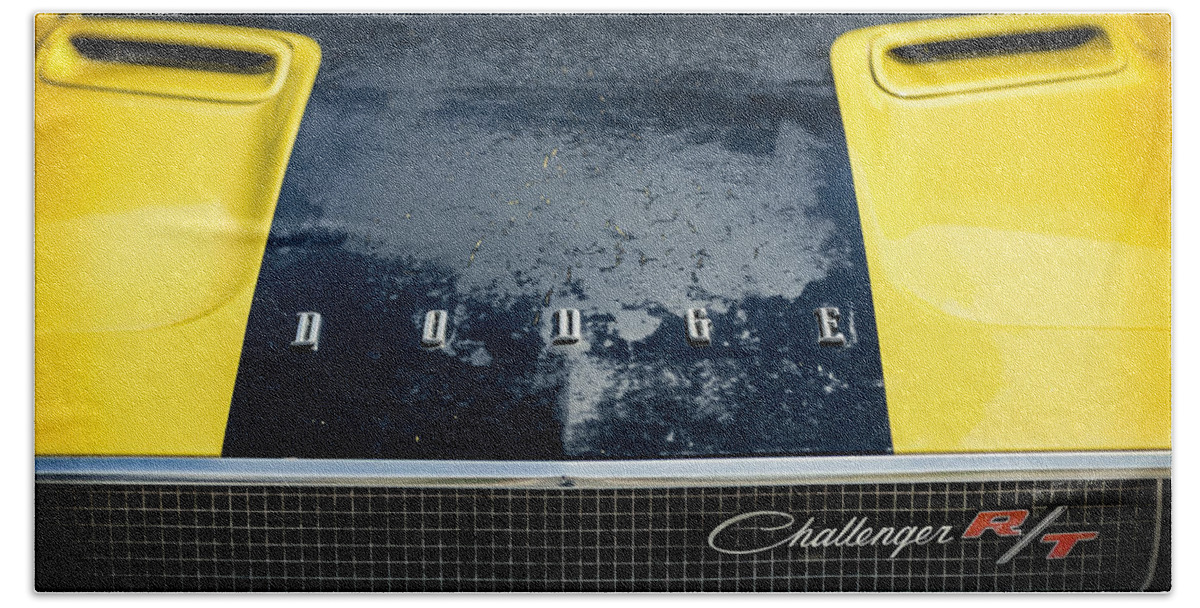 Dodge Challenger Beach Towel featuring the photograph Wrinkles Add Character by Caitlyn Grasso