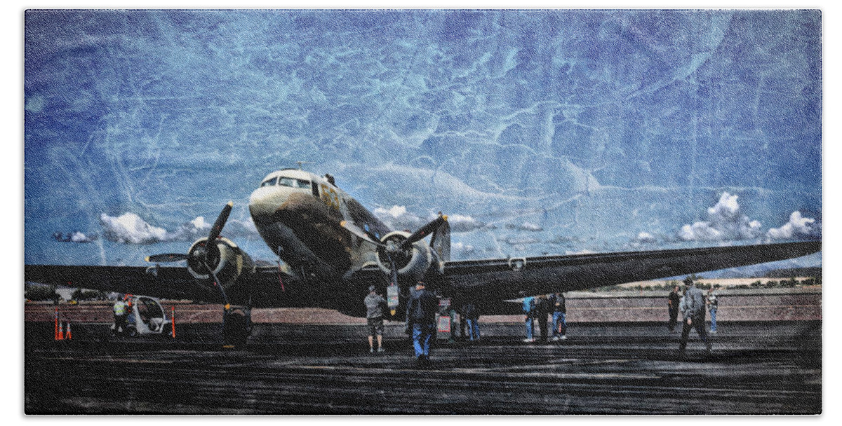 Photograph Beach Towel featuring the photograph WWII Workhorse by Richard Gehlbach