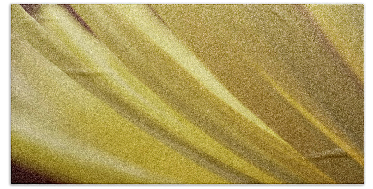 Photograph Beach Sheet featuring the photograph Yellow Mum Petals #6 by Larah McElroy