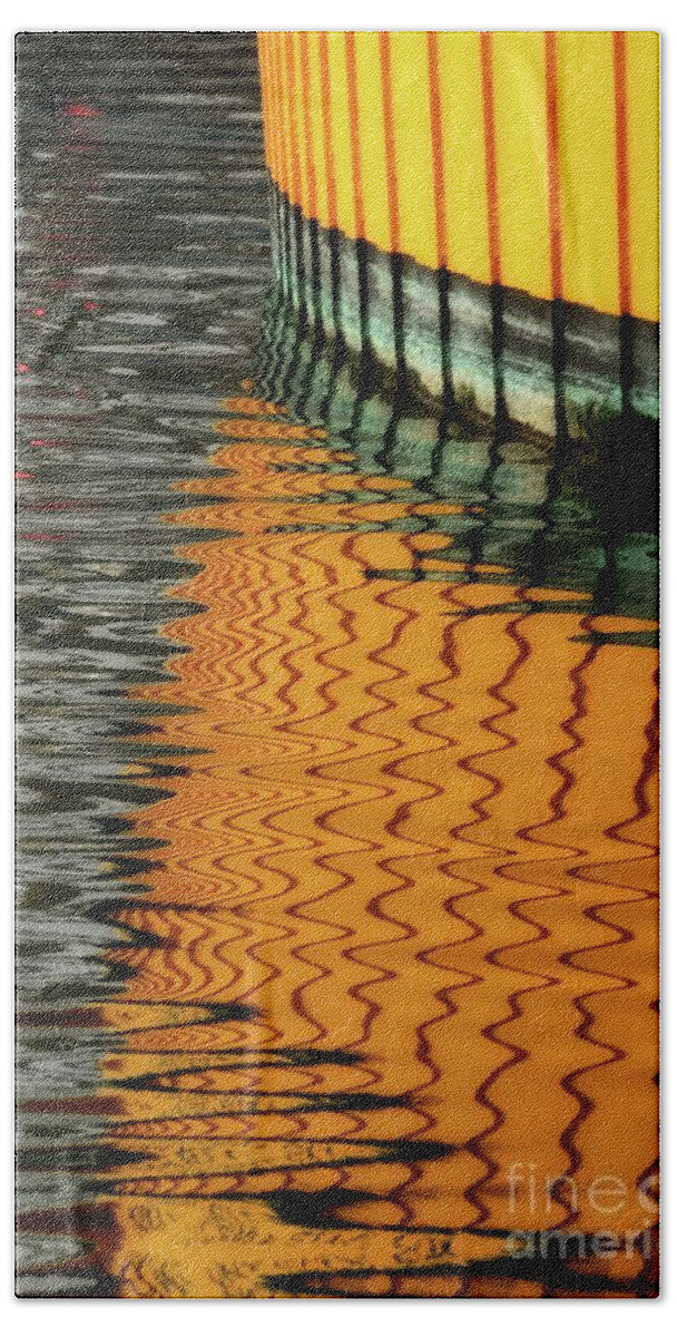 Water Beach Towel featuring the photograph Yellow World by Lauren Leigh Hunter Fine Art Photography
