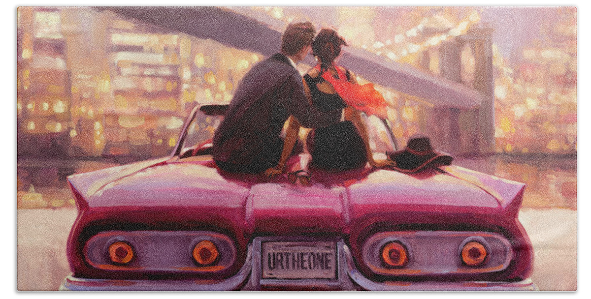 Love Beach Towel featuring the painting You Are the One by Steve Henderson