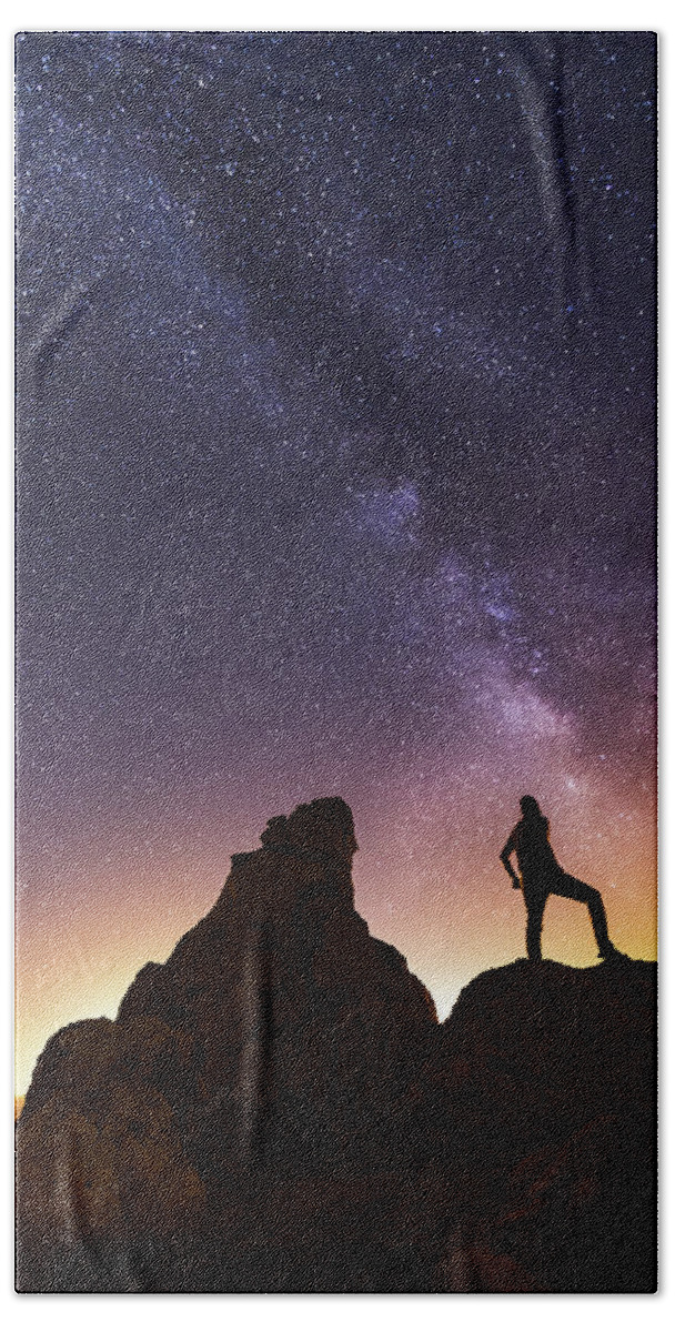 Milkyway Beach Sheet featuring the photograph You Cant Take The Sky From Me by Tassanee Angiolillo