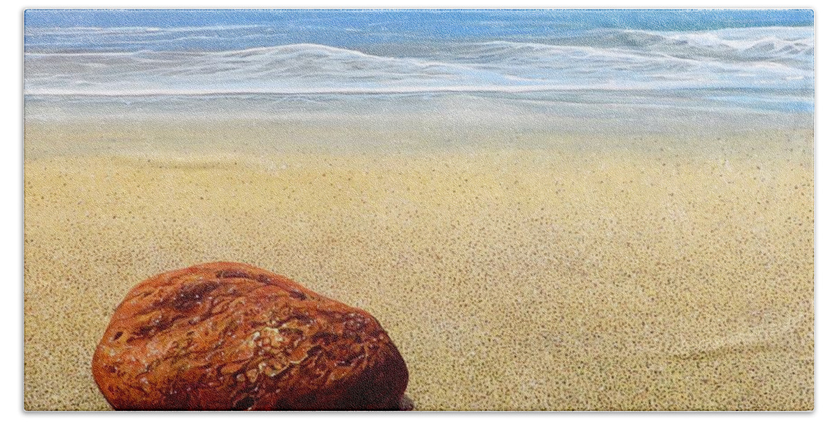 Puerto Vallarta Beach Towel featuring the painting Zen by Hunter Jay