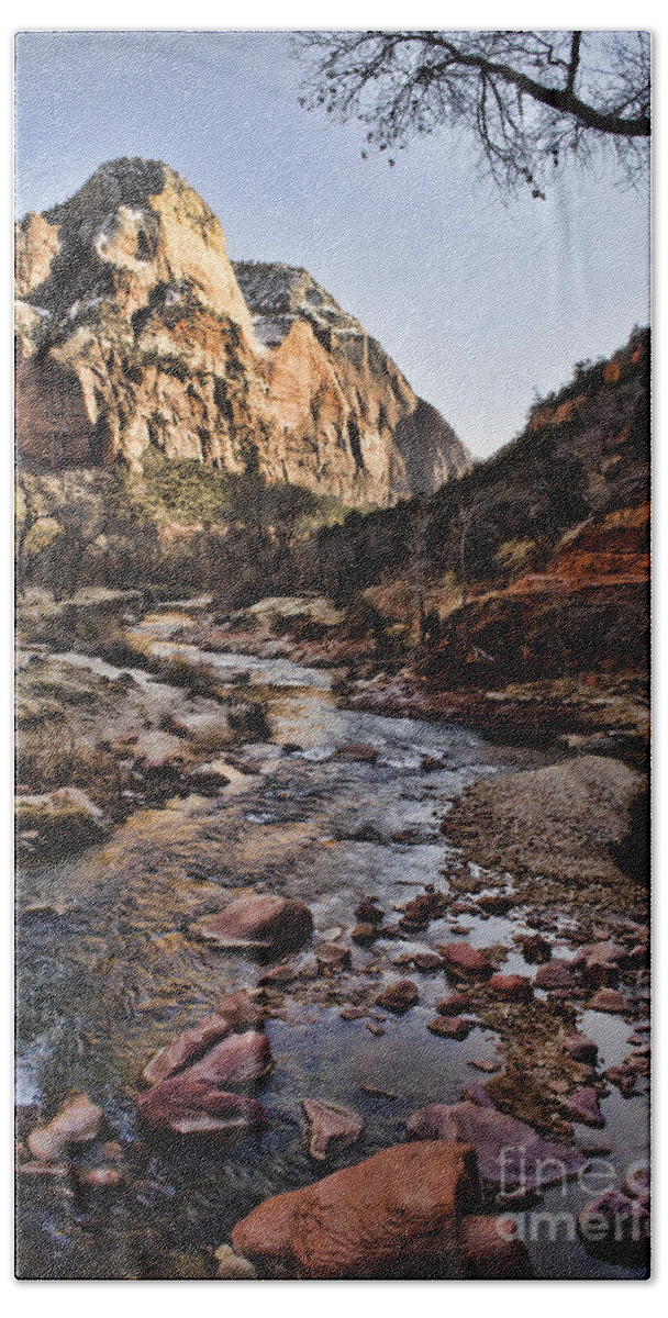 Zion National Park Beach Sheet featuring the photograph Zion by Heather Applegate