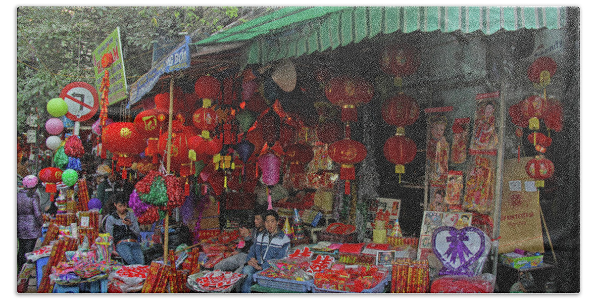 Hanoi Beach Sheet featuring the photograph Hanoi, Viet Nam #2 by Richard Krebs