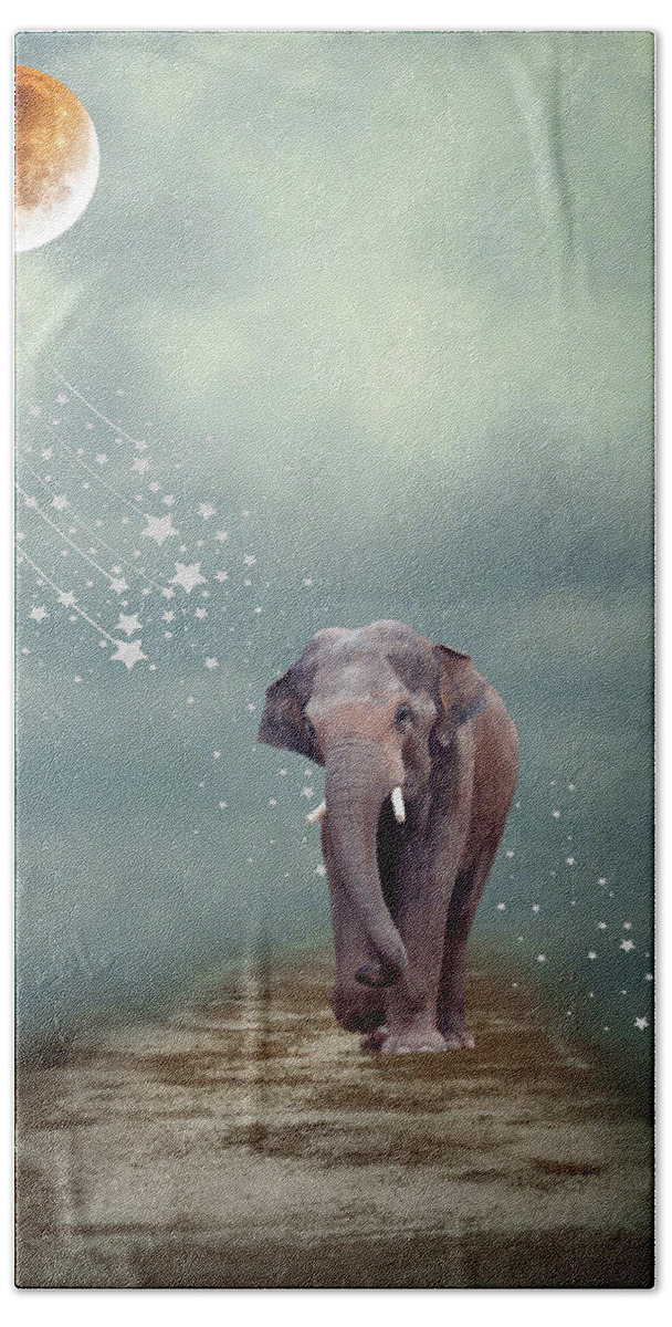 Elephant Beach Towel featuring the photograph In My Dreams #1 by Rebecca Cozart