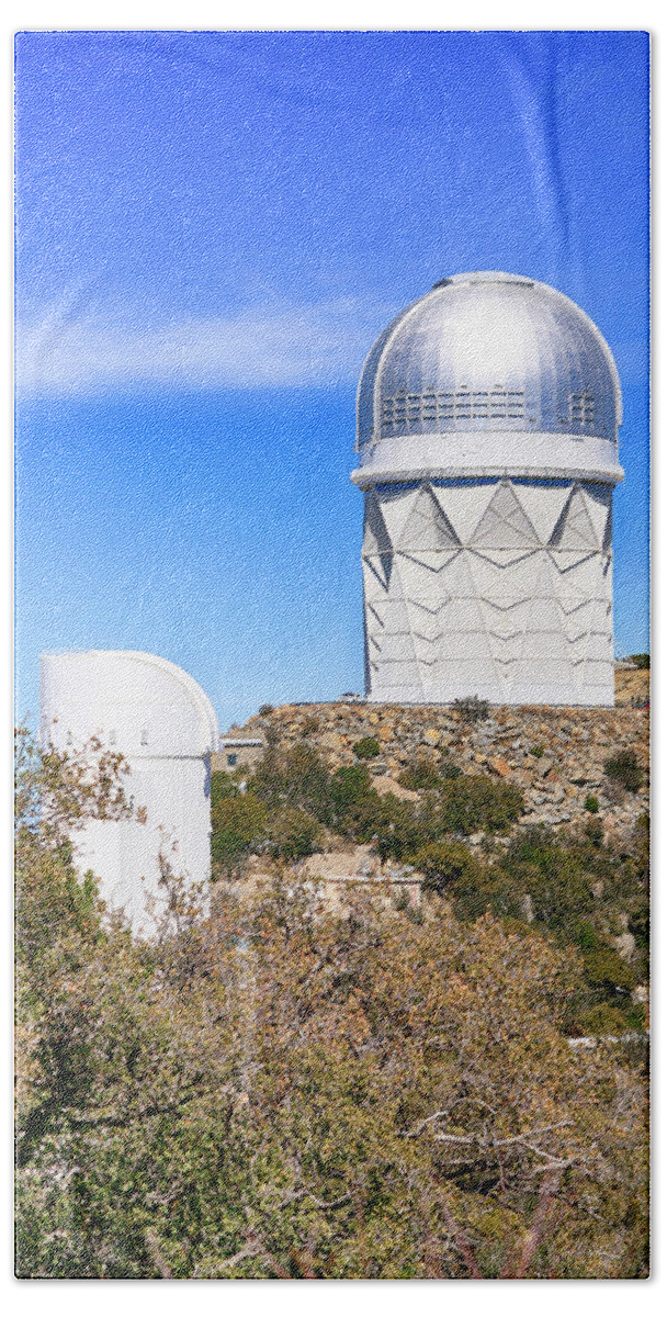 Observatory Beach Sheet featuring the photograph Kitt Peak Observatory AZ #1 by Chris Smith