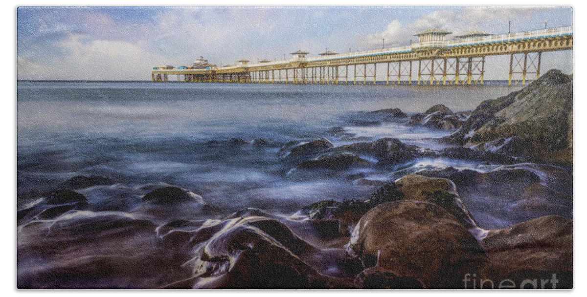 Pier Beach Towel featuring the photograph Llandudno Pier #1 by Ian Mitchell