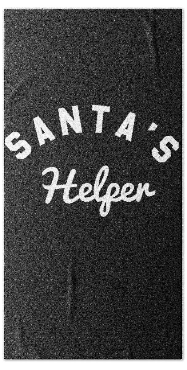 Helper Beach Towel featuring the digital art Santas Helper #1 by Flippin Sweet Gear