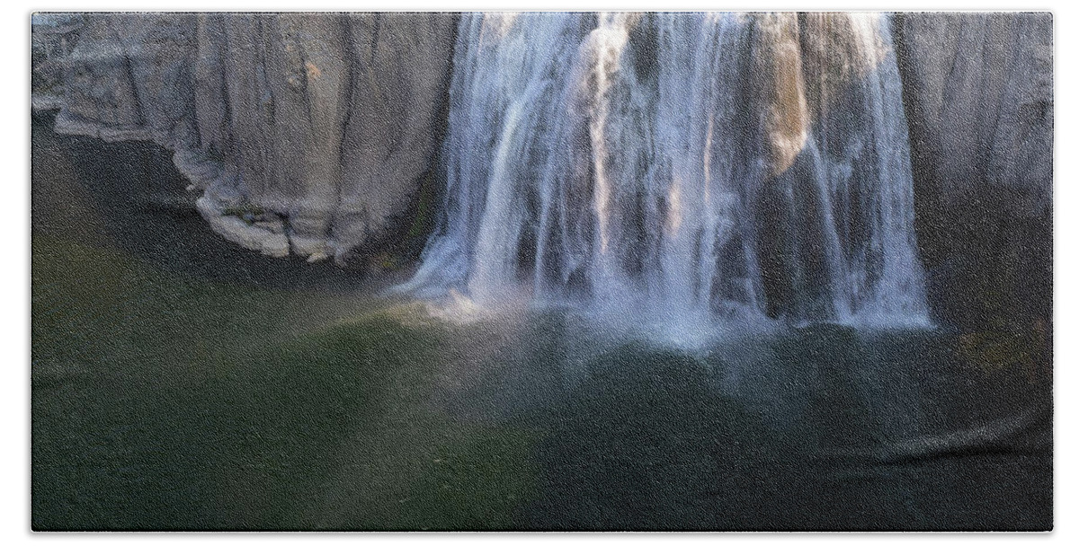 Idaho Waterfall Beach Towel featuring the photograph Shoshone Falls #1 by Bonnie Bruno