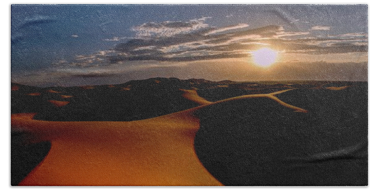 Africa Beach Towel featuring the photograph Sunset in Morocco #2 by Robert Grac