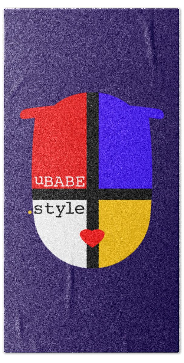 The Style Beach Towel featuring the digital art The Style #1 by Ubabe Style