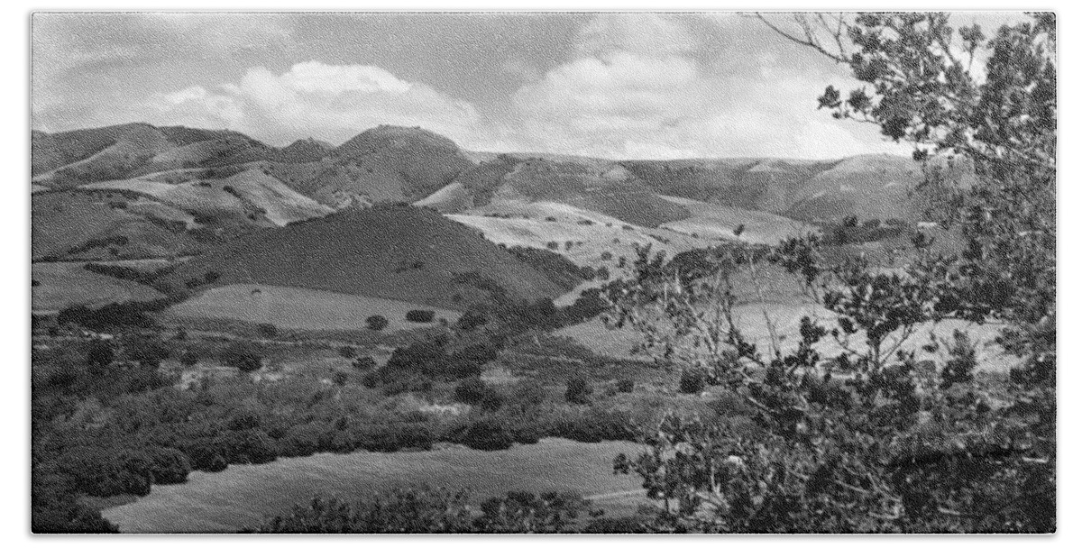 Upper Beach Sheet featuring the photograph Upper Carmel Valley 1940 #2 by Monterey County Historical Society