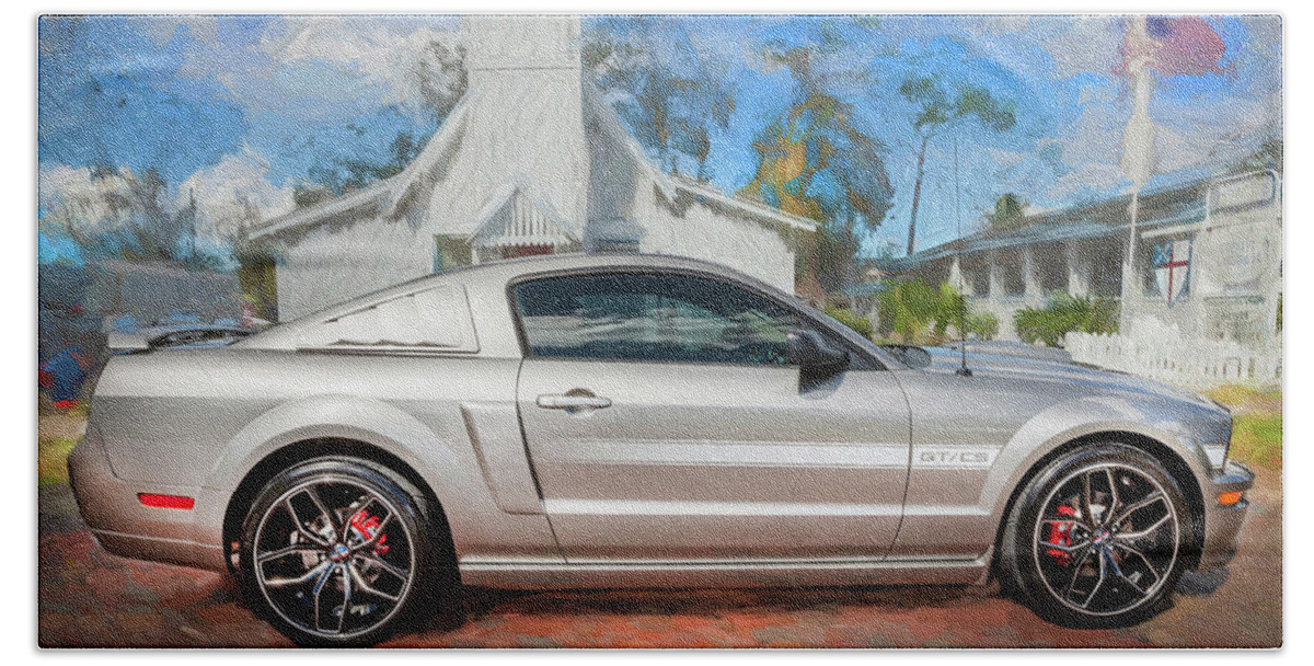 2009 Ford Mustang Beach Towel featuring the photograph 2009 Ford Shelby Mustang GT CS California Special 107   by Rich Franco
