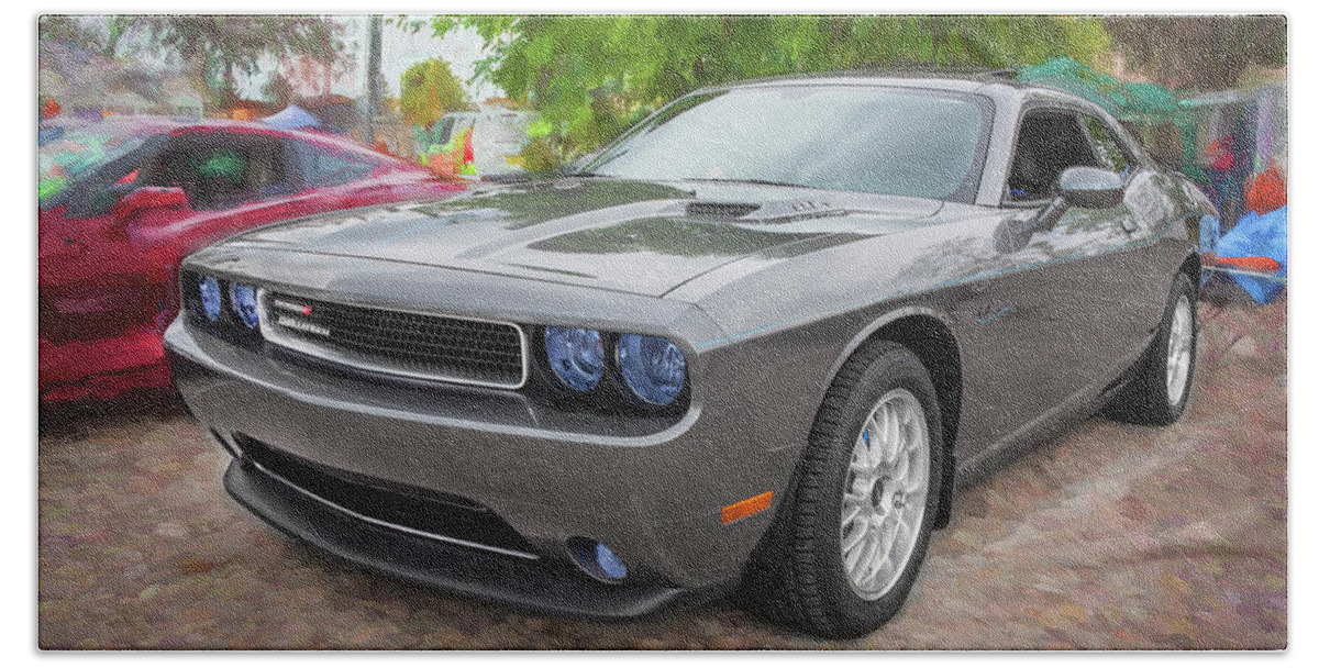 Dodge Beach Towel featuring the photograph 2011 Dodge Challenger 103 by Rich Franco