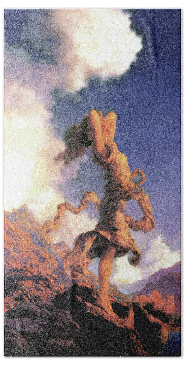 Clouds Beach Towel featuring the painting Ecstasy by Maxfield Parrish