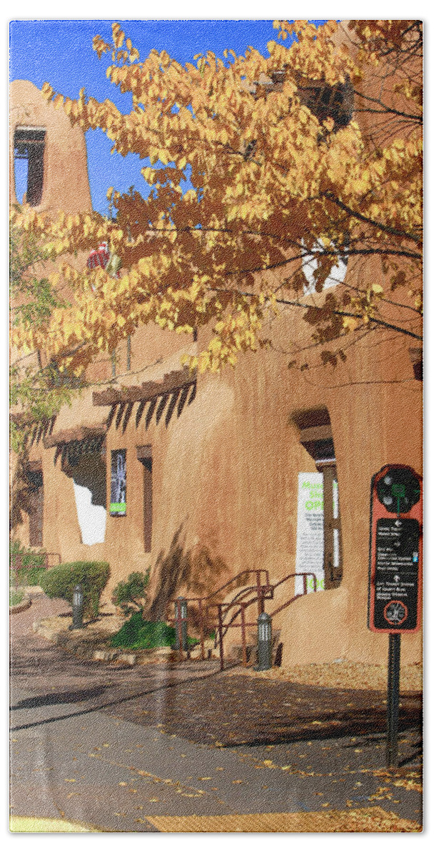 New Mexico Museum Of Art Beach Sheet featuring the photograph New Mexico Museum of Art #3 by Chris Smith