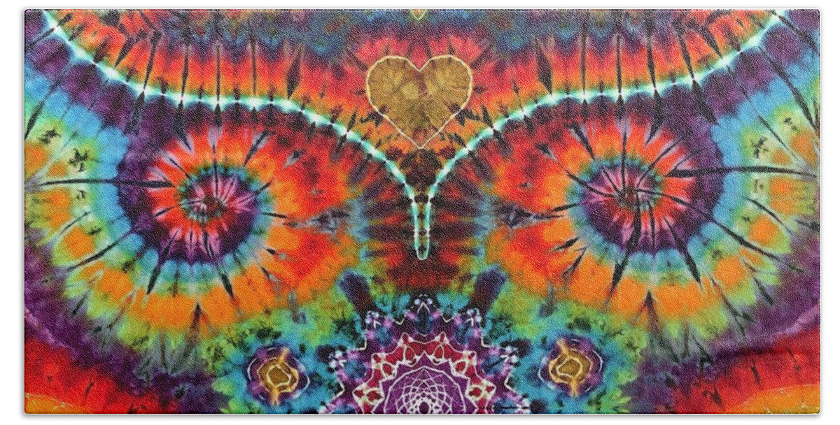 Rob Norwood Tie Dyed Tapestries Beach Towel featuring the digital art Rob Norwood by Rob Norwood