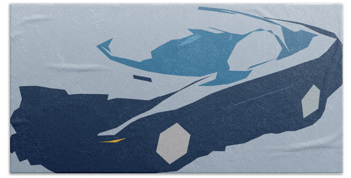 Car Beach Towel featuring the digital art Chevrolet Camaro SS Abstract Design #4 by CarsToon Concept