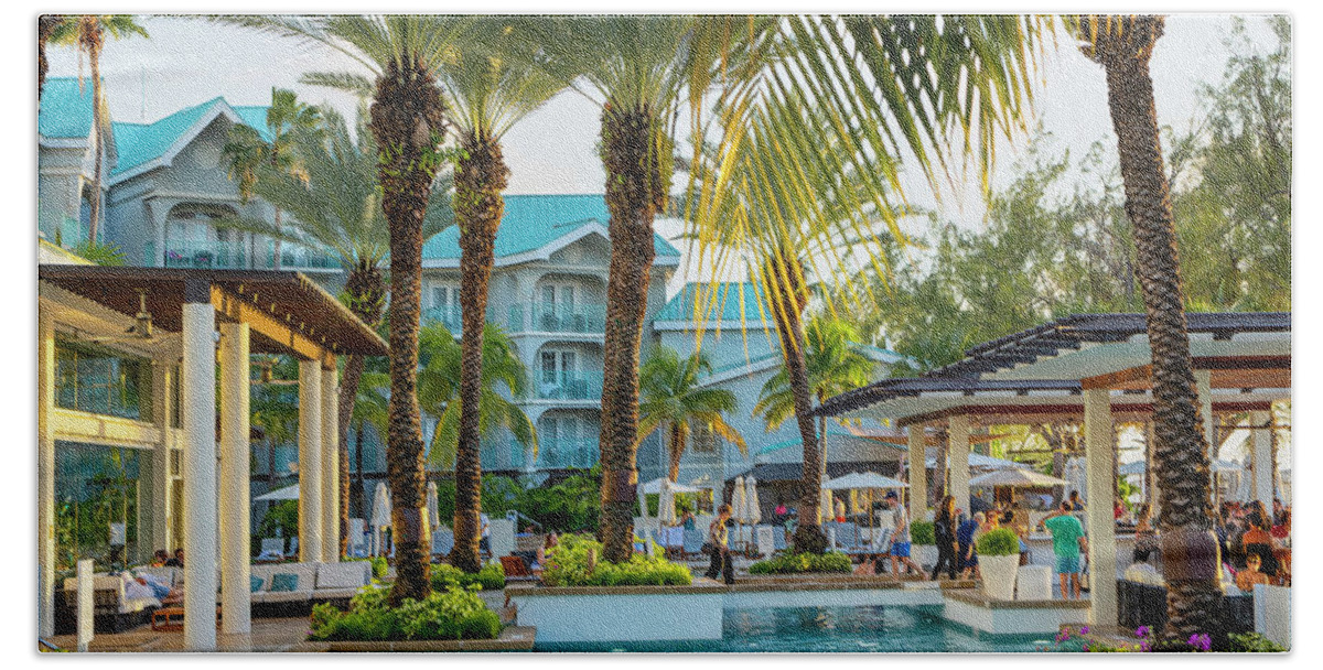 Estock Beach Towel featuring the digital art Westin Resort & Spa, Cayman Is #4 by Angela Pagano
