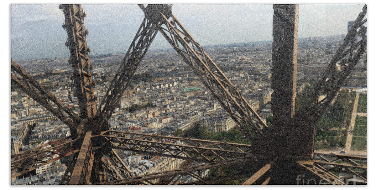 Eiffel Tower Beach Towel featuring the photograph Eiffel Tower, Paris France #5 by Steven Spak