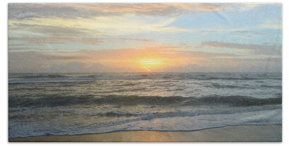 Obx Sunrise Beach Towel featuring the photograph 9/17/18 OBX Sunrise by Barbara Ann Bell