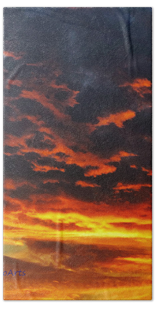 #sunrise # Sky #clouds #sunrise# #sky #sun #clouds #photoof Sunrise Beach Towel featuring the photograph A New Awakening by Ruben Carrillo