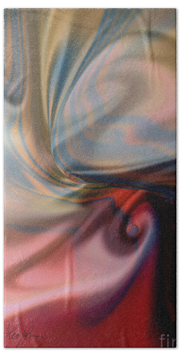 Absorbing Beach Towel featuring the digital art Absorbing by Leo Symon