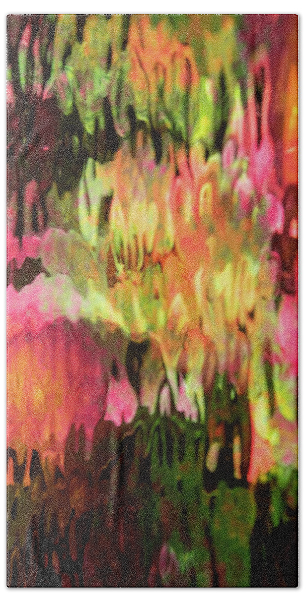 Flowers Beach Towel featuring the photograph Abstract Flowers by Minnie Gallman