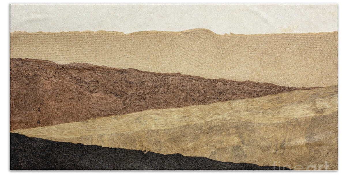 Huun Paper Beach Sheet featuring the photograph Abstract Landscape In Earth Tones by Marek Uliasz