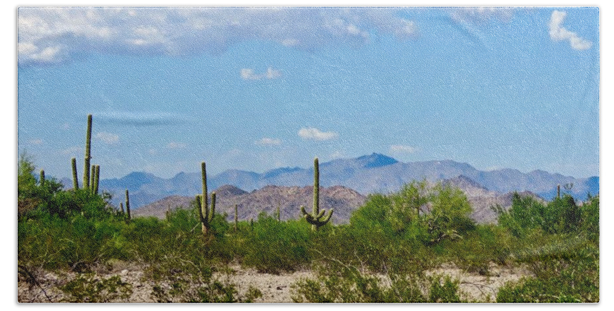 Arizona Beach Towel featuring the photograph Arizona Desert Hidden Valley by Judy Kennedy
