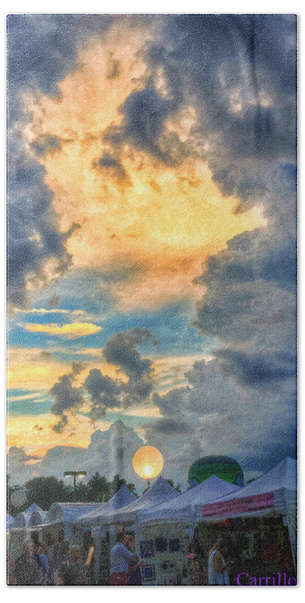Sky Beach Towel featuring the photograph Art Fair Heaven by Ruben Carrillo
