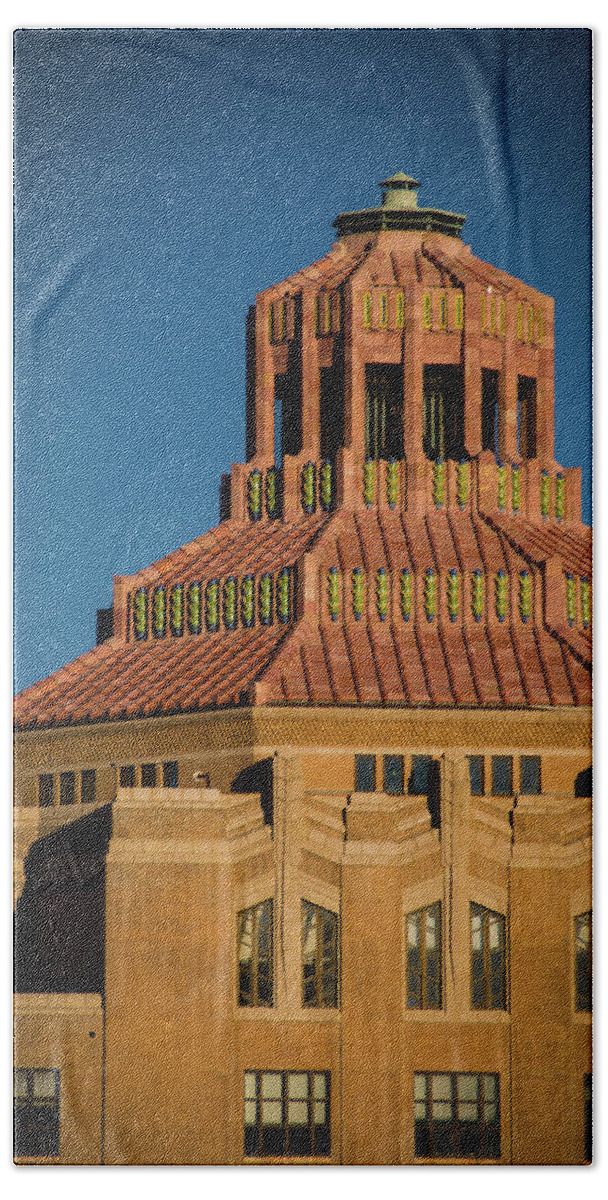 Asheville Beach Towel featuring the photograph Asheville City Hall 1 by Joye Ardyn Durham