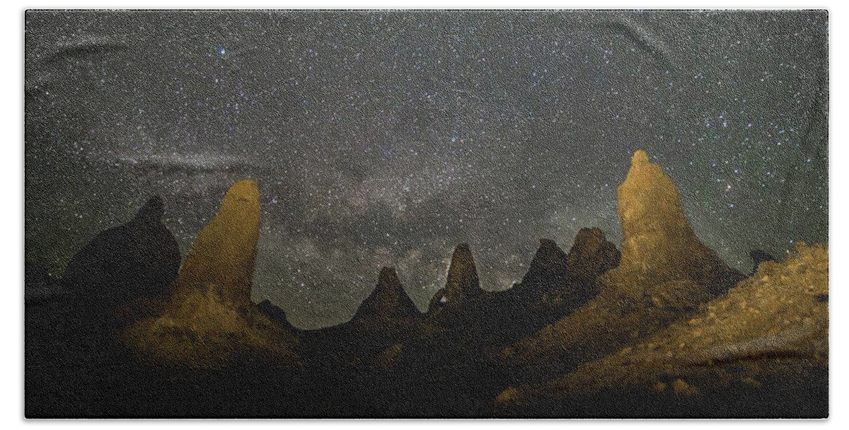 Stars Beach Towel featuring the photograph Astroscapes 6 by Ryan Weddle