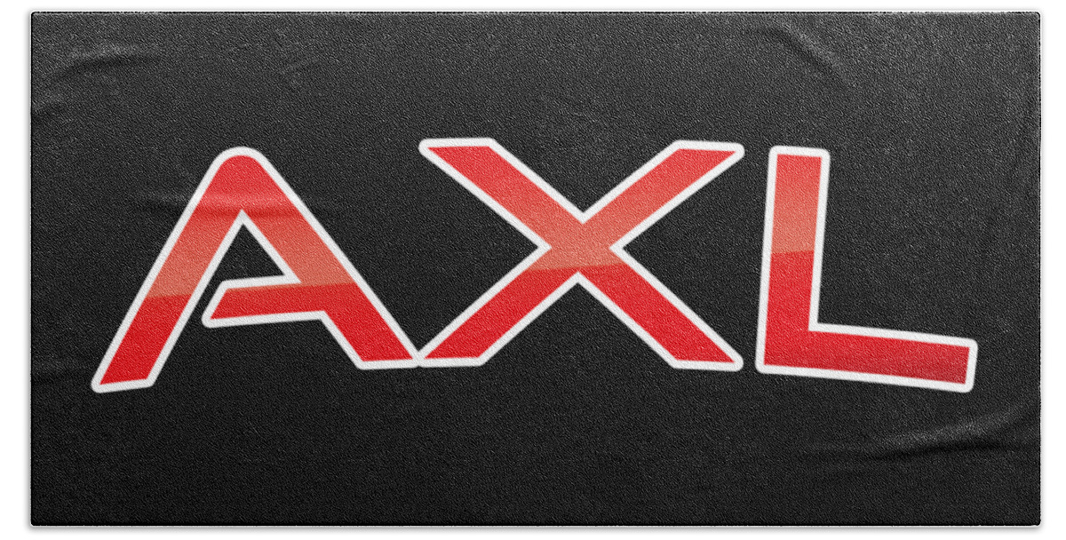 Axl Beach Towel featuring the digital art Axl by TintoDesigns