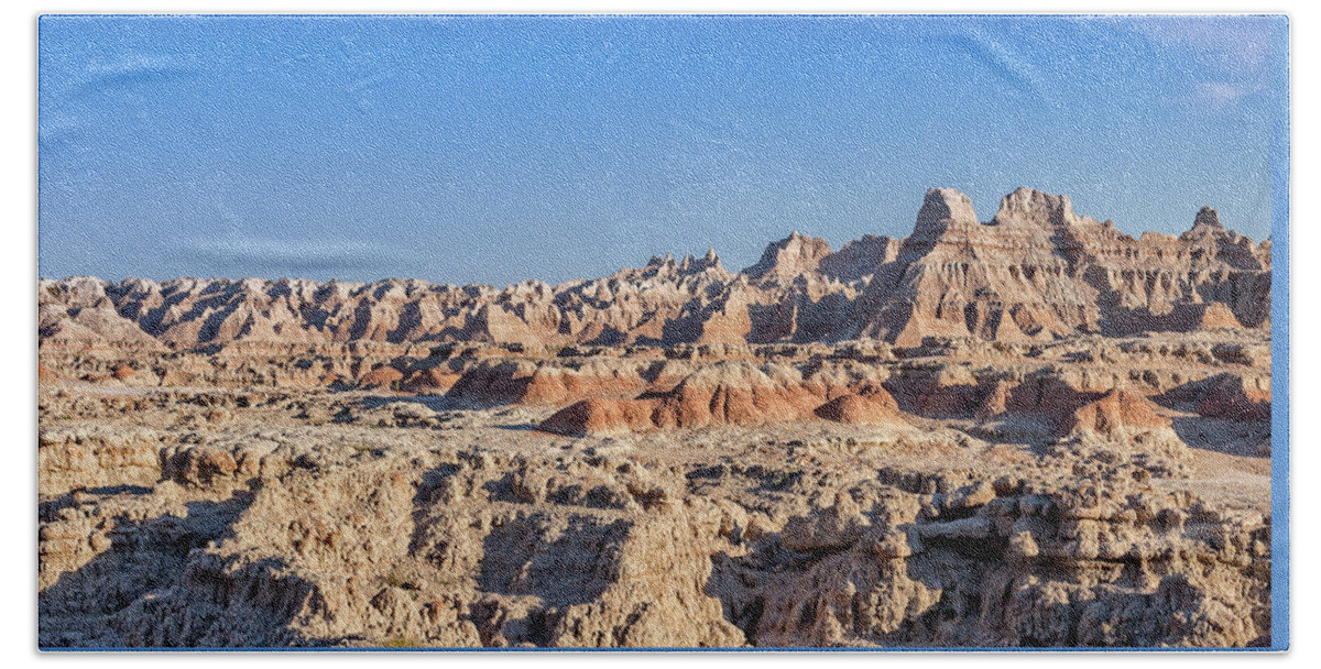 Mars Beach Towel featuring the photograph Badlands Mars by Chris Spencer