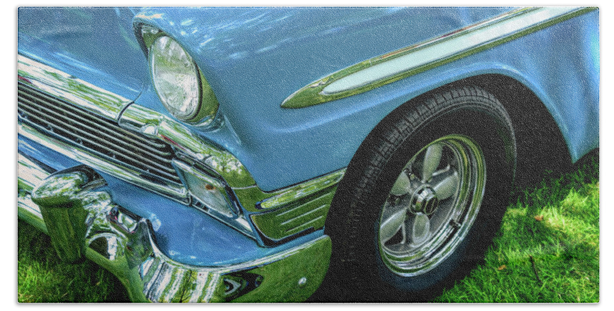 Auto Beach Towel featuring the photograph Bluesy by Bill Chizek