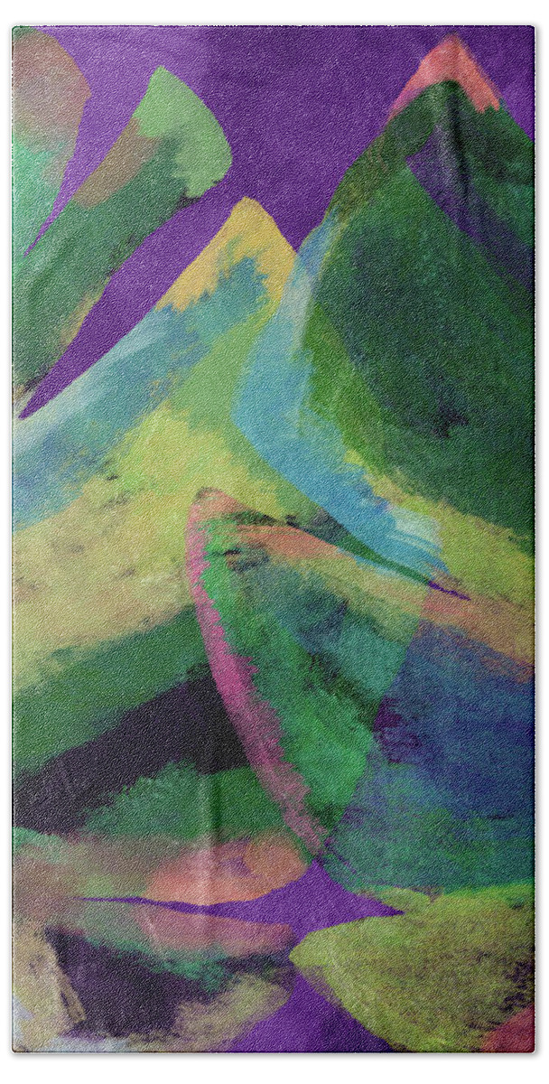Tropical Art Beach Towel featuring the mixed media Bold Tropical Dreams- Art by Linda Woods by Linda Woods