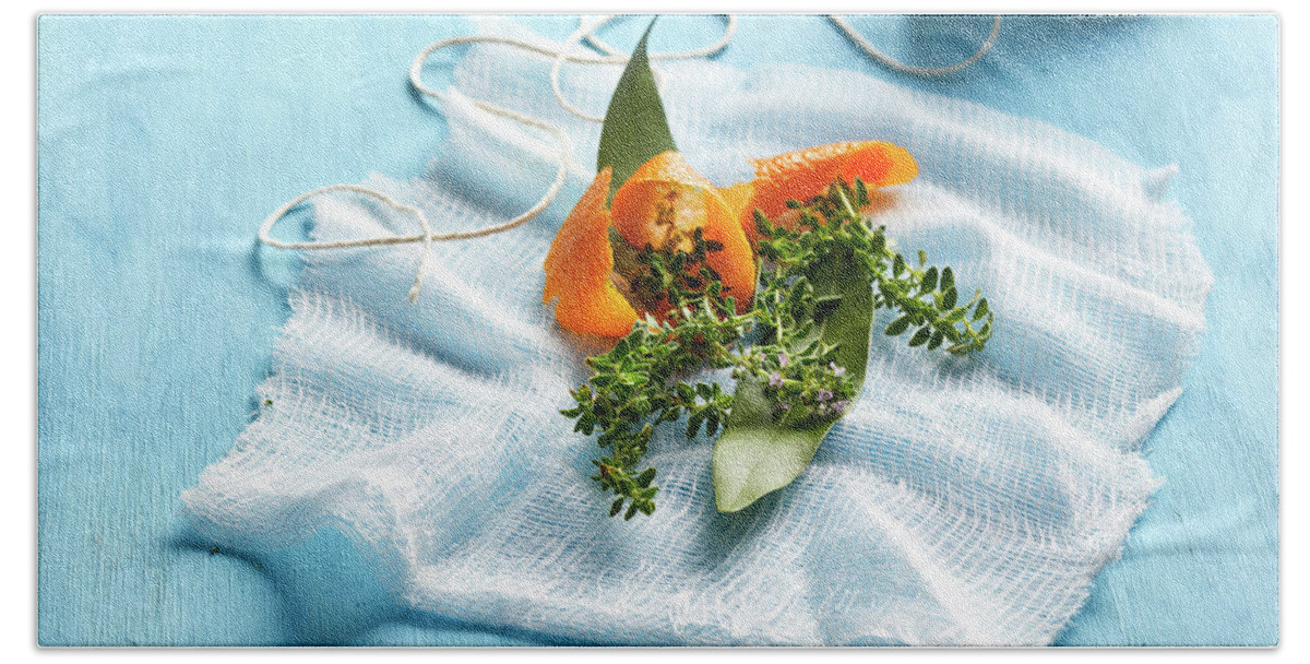 Rosemary Beach Towel featuring the photograph Bouquet garni by Cuisine at Home