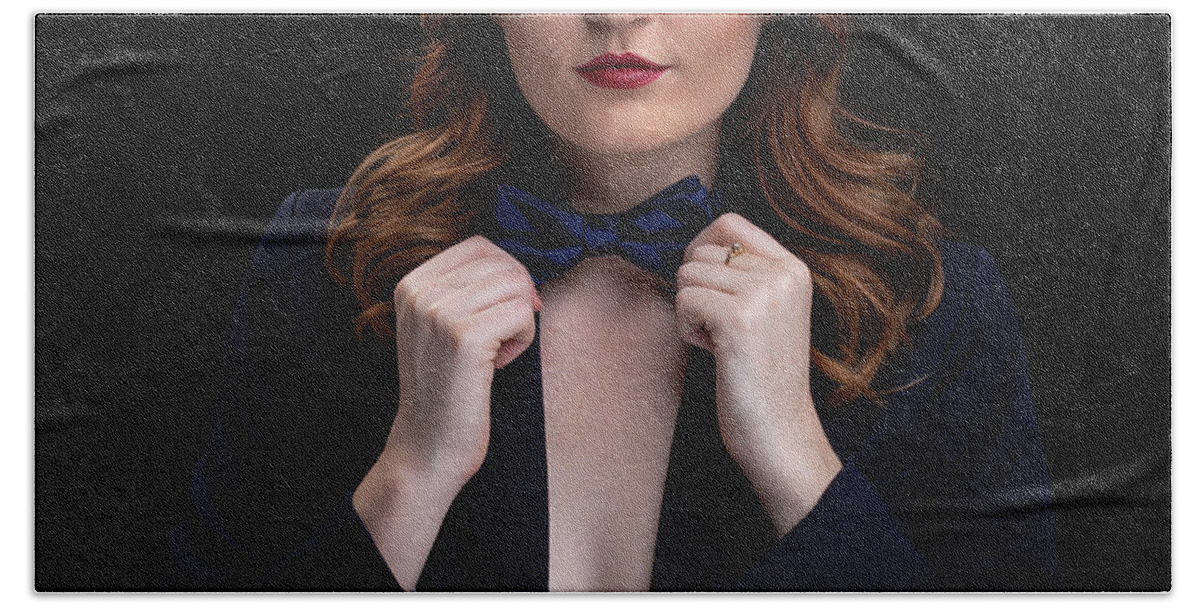 Bow Tie Beach Towel featuring the photograph Bow Ties And Hats by La Bella Vita Boudoir