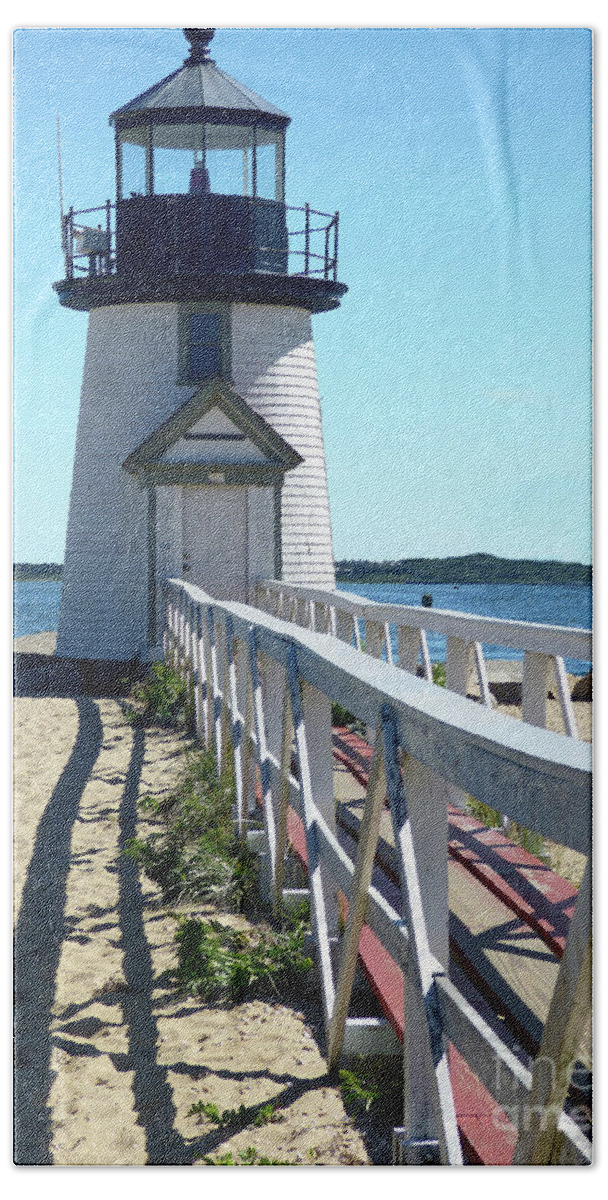 Nantucket Beach Towel featuring the photograph Brant Point Lighthouse 300 by Sharon Williams Eng