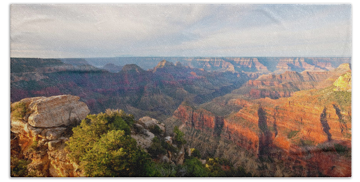 Arizona Beach Towel featuring the photograph Bright Angel Canyon at Sunrise by Jeff Goulden