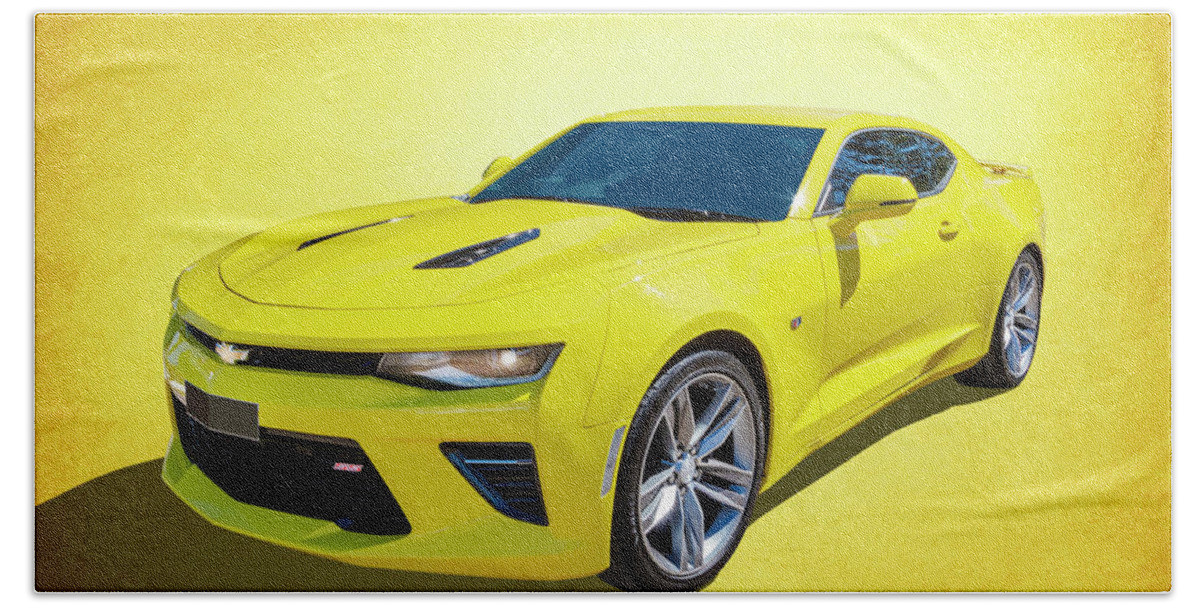 Car Beach Towel featuring the photograph Camaro Reimagined by Keith Hawley
