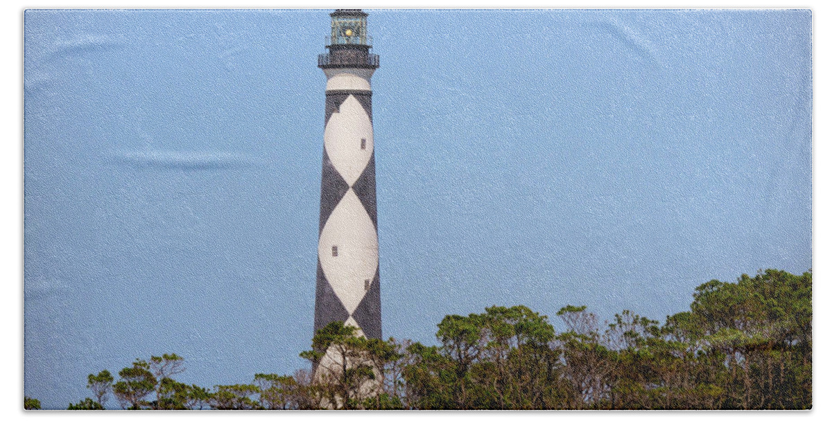 Lighthouse Beach Towel featuring the photograph Cape Lookout Lighthouse - Cape Lookout North Carolina by Kerri Farley