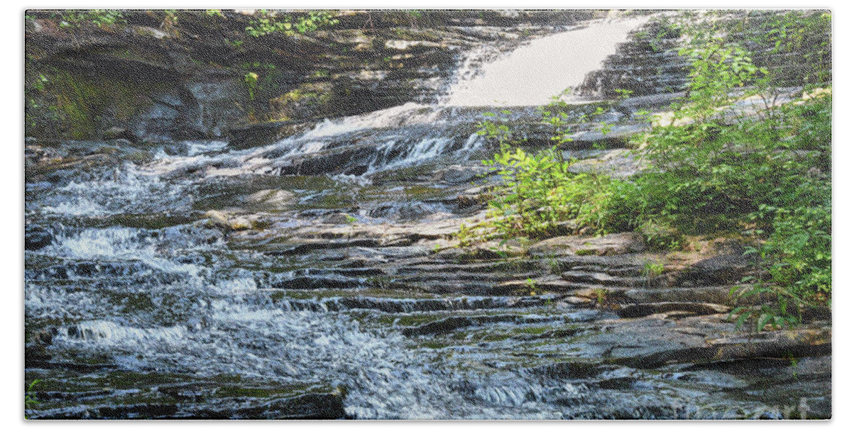 Tennessee Beach Towel featuring the photograph Cascades At Stinging Fork Falls by Phil Perkins