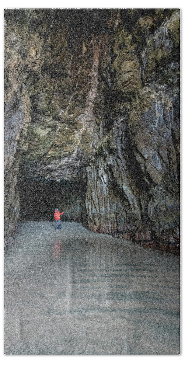 New Zealand Beach Towel featuring the photograph Cathedral Caves New Zealand II by Joan Carroll