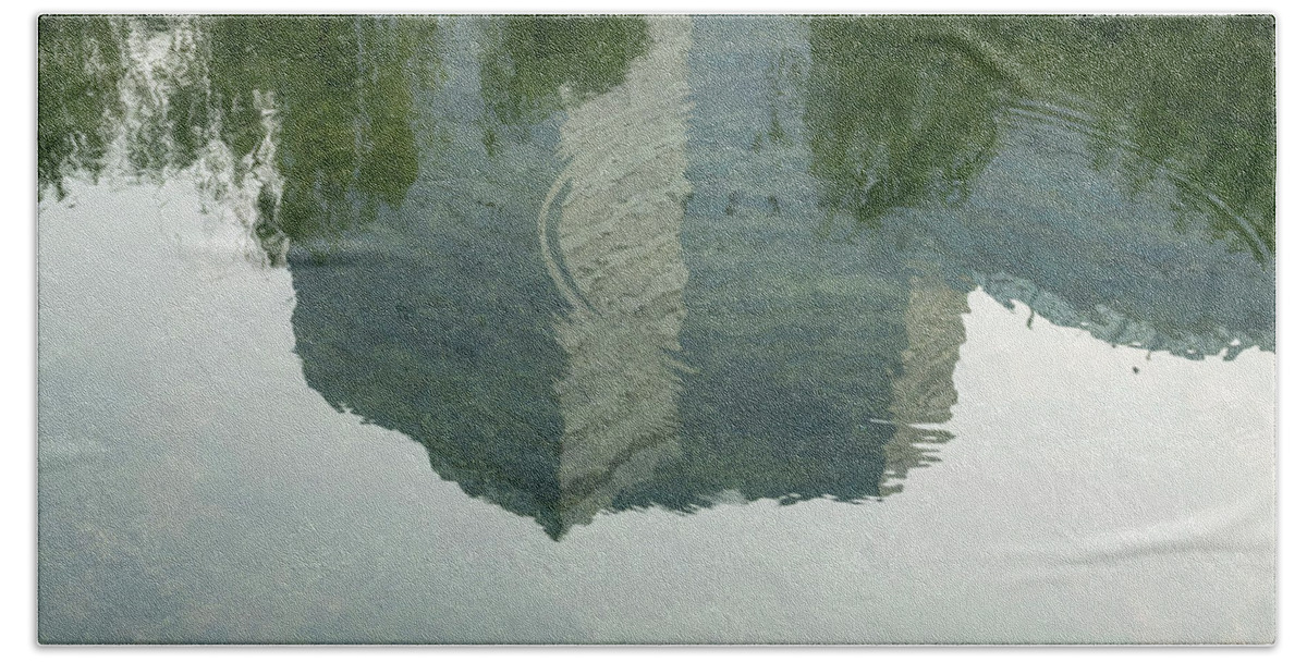 China Beach Towel featuring the photograph China Reflection by Kathryn McBride