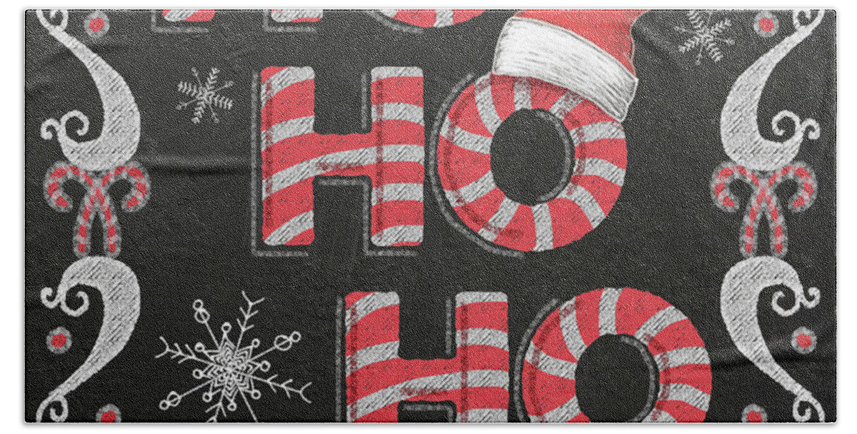 Christmas Beach Towel featuring the painting Christmas Night Chalk IIi by Andi Metz