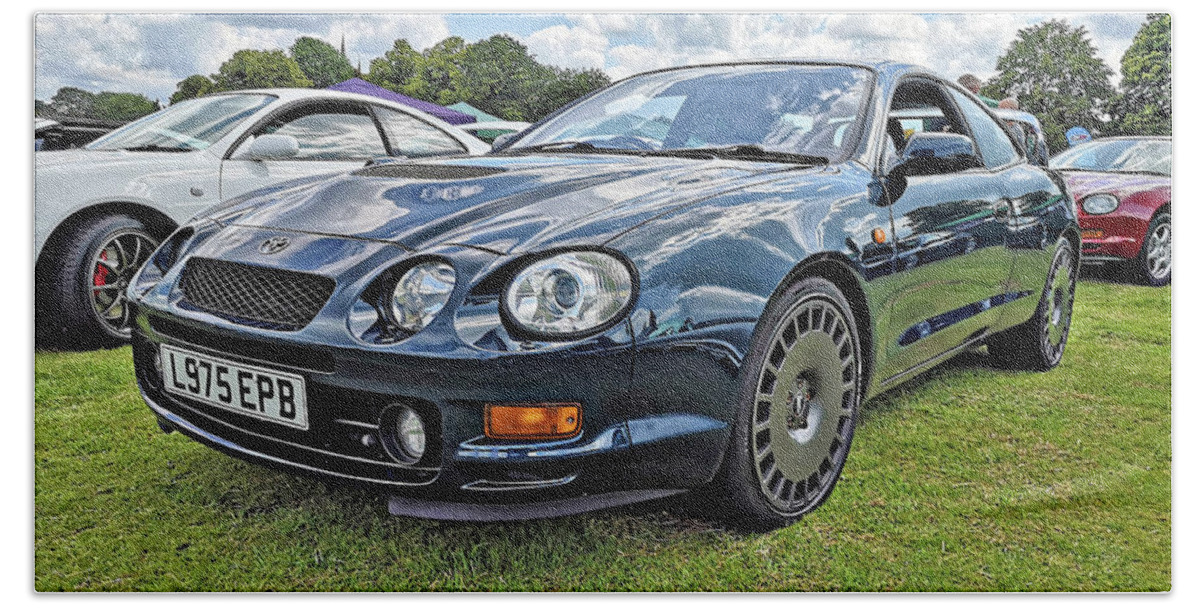 Toyota Beach Towel featuring the photograph Classic Celica by Meirion Matthias