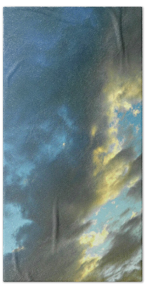 Cloudy Summer Skies Beach Towel featuring the photograph Cloudy Summer Skies 2 by Cyryn Fyrcyd